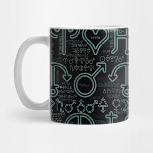 Astrology Symbols Word Cloud (3) Mug